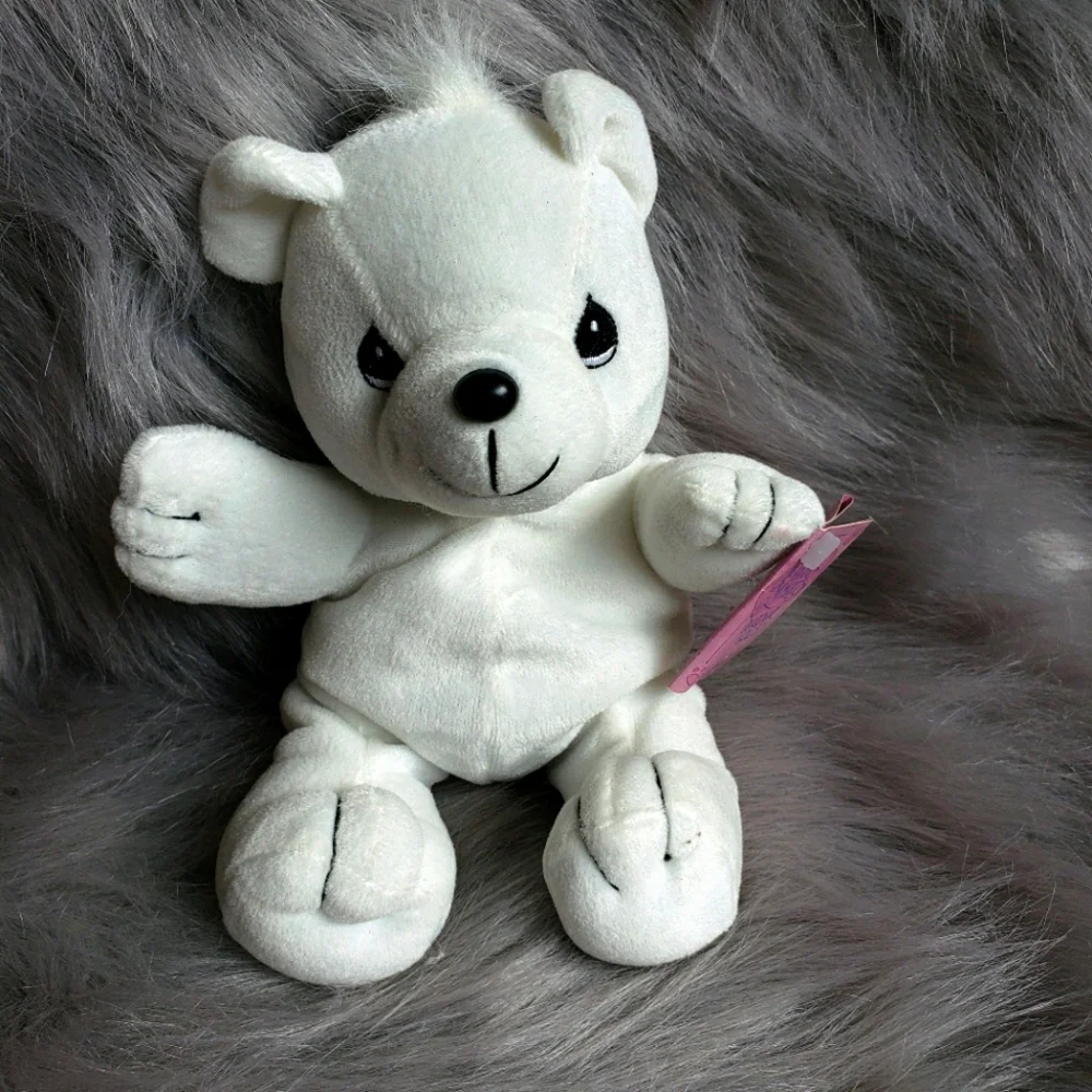 Vintage‎ Precious Moments tender tails 1998 White Teddy bear plush
